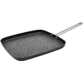 THE ROCK(TM) BY STARFRIT(R) 030280-006-0000 THE ROCK by Starfrit 10" Grill Pan with Stainless Steel Wire Handle
