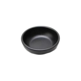 3 PCS Japanese Style Melamine Chafing Dish Soy Sauce Dish Dipping Bowls Side Dishes Plate Canape Plate Black-A04