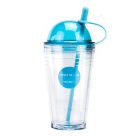 Creative Transparent Personal Sports Water Bottle 560ml 20 Ounce - Blue