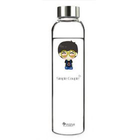 550 ML High-quality Glass Water Bottle Water Container,Glasses Boy