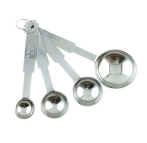 Durable Stainless Steel Measuring Spoons, Set of 4