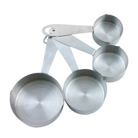 Durable Stainless Steel Measuring Spoons, Baking Utensils, Set of 4