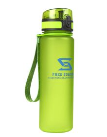 Outdoor Portable Cycling Sports Water Bottle Frosted Space Bottle GREEN, 500ML