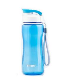 Lovely Blue Water Bottle with String20.7*7CM, 560ml