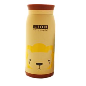 [Lion] Cool Large-Capacity Steel Water Bottle Pot-Bellied Vacuum Bottle 450ML